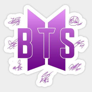 Bangtan Signatures Sticker